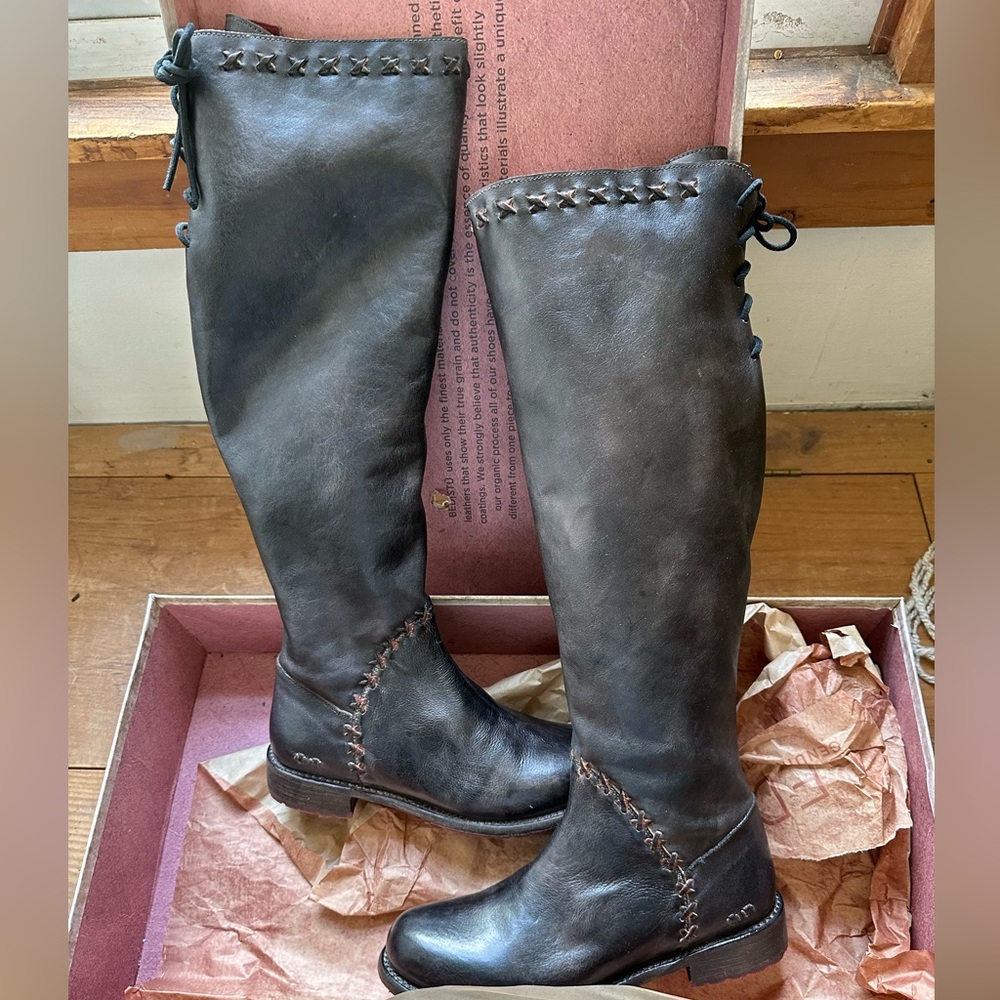 BED|STU Black NWT BedStu Manchester III boots size 8.5 sold by Free People - Picture 2 of 10